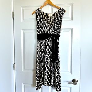 Max Studio Black and Crème Tank dress - Medium